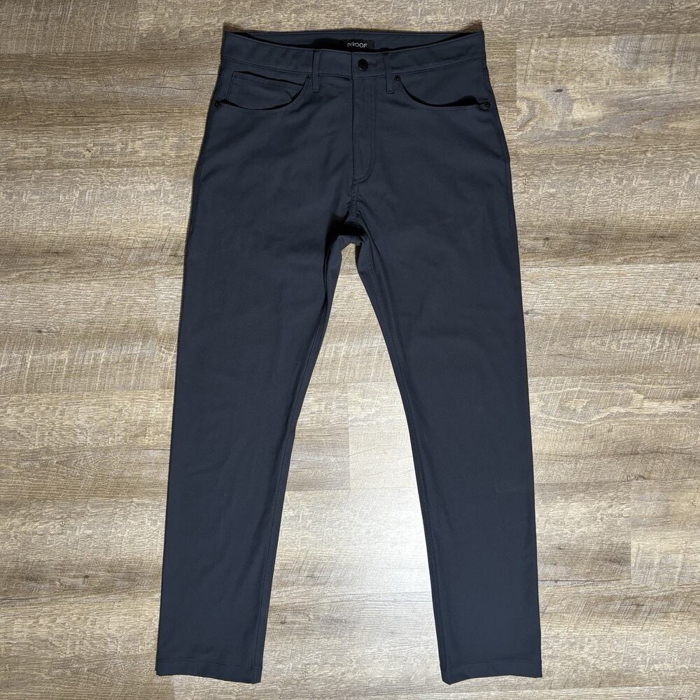 Proof Nomad Pants Men's 32 Navy Chino Water Resistant Stretch Performance